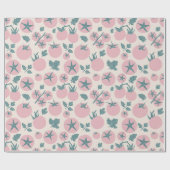 Rosa Tomaten Geschenkpapier (Flach)