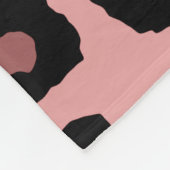 Rosa Ton Leopard Nahtloses Muster Fleecedecke (Ecke)