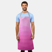 Rosa Töne Polygonal Schürze (Getragen)