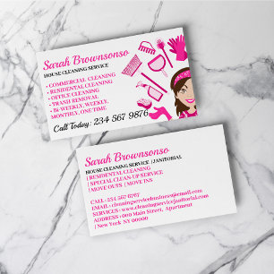 Rosa Töne Reinigung, Reparatur, Instandhaltung Lad Visitenkarte
