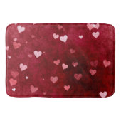 Rosa Tones Hearts Badematte (Vorderseite)