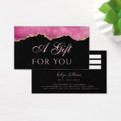 Rosa Tor auf der schwarzen Giftkarte (Schreibtisch)