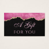 Rosa Tor auf der schwarzen Giftkarte (Vorderseite)