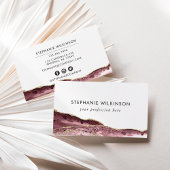 Rosa Tor & Rose Goldbord Farbe Visitenkarte