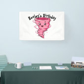 Rosa Tornado Banner (Messe)