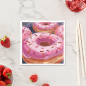 Rosa Törtchen Gebäck Backen Serviette (Beispiel)