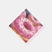 Rosa Törtchen Gebäck Backen Serviette (Ecke)