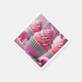 Rosa Tortenserviette! Serviette (Ecke)