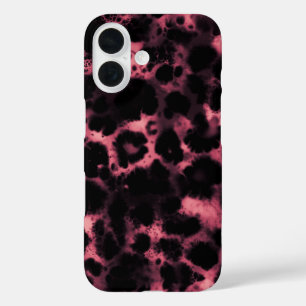 Rosa Tortoiseshell Tortoise Snow Leopard Print iPhone 16 Hülle