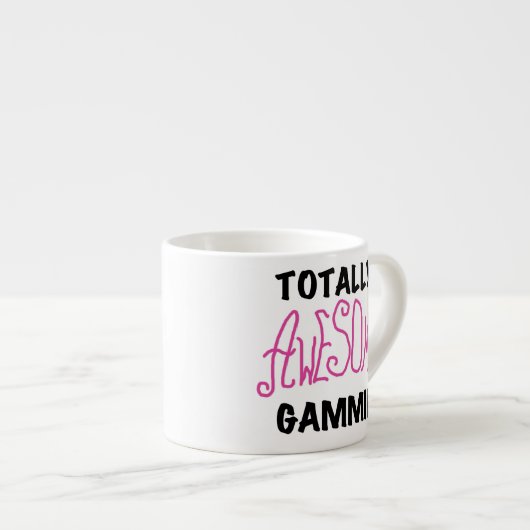 Rosa total fantastische Gammie Geschenke Espressotasse (Vorderseite Rechts)