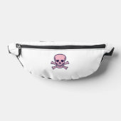 Rosa Totenkopf-Bauchtasche Bauchtasche (Ablage )