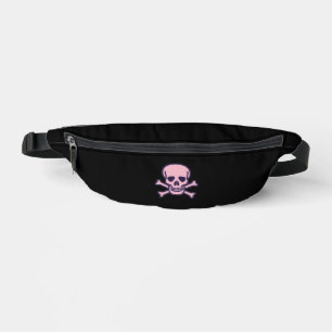 Rosa Totenkopf-Bauchtasche Bauchtasche