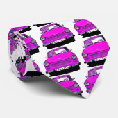 Rosa Trabant-Auto Krawatte (Gerollt)