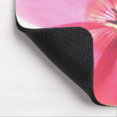 Rosa Transparente Blüte Mousepad (Ecke)