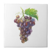 Rosa Trauben. Aquarellkunst Tor Fliese (Vorderseite)