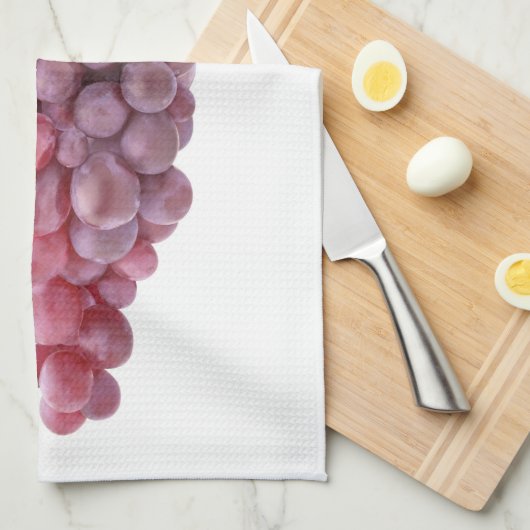 Rosa Trauben Geschirrtuch (Viertel Falte)