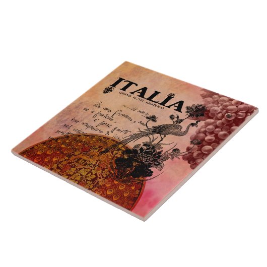 Rosa Trauben Italien Fliese (Seite)