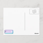Rosa Trauerweidenbaum-Postkarte Postkarte (Rückseite)