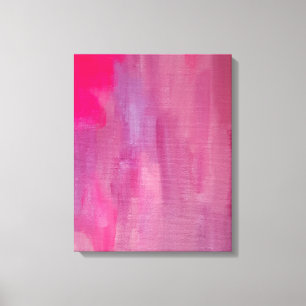 Rosa Traum Abstrakte Kunst Leinwanddruck