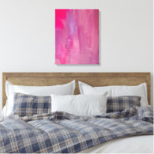 Rosa Traum Abstrakte Kunst Leinwanddruck (Insitu (Schlafzimmer))