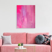 Rosa Traum Abstrakte Kunst Leinwanddruck (Insitu (Wohnzimmer))