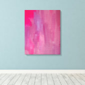 Rosa Traum Abstrakte Kunst Leinwanddruck (Insitu (Holzboden))