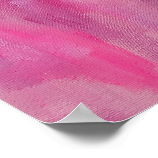 Rosa Traum Abstrakte Kunst Poster (Ecke)