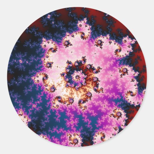 Rosa Traum - Aufkleber für Fraktale (Vorderseite)