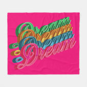 Rosa Traum Fleecedecke (Vorderseite (Horizontal))