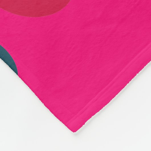 Rosa Traum Fleecedecke (Ecke)