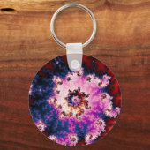 Rosa Traum - Fraktal Schlüsselanhänger (Vorderseite)