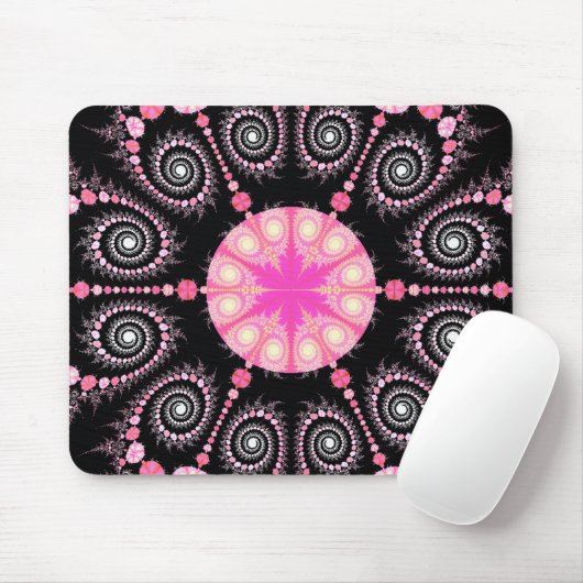 Rosa Traum Mousepad (Mit Mouse)