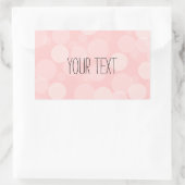 Rosa Traum Rechteckiger Aufkleber (Tasche)