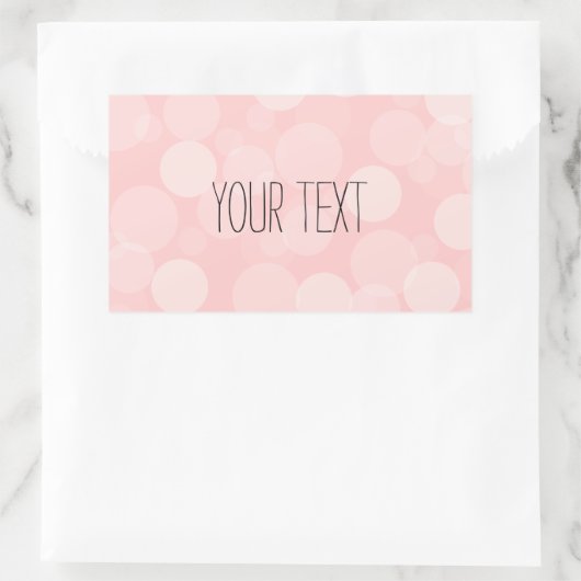 Rosa Traum Rechteckiger Aufkleber (Tasche)