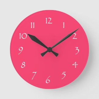 Rosa Traum Runde Wanduhr