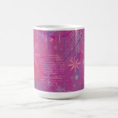 Rosa Träume Abstract  Kaffeetasse (Mittel)