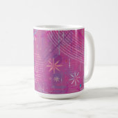 Rosa Träume Abstract  Kaffeetasse (VorderseiteRechts)