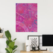Rosa Träume Abstract Poster (Heimbüro)
