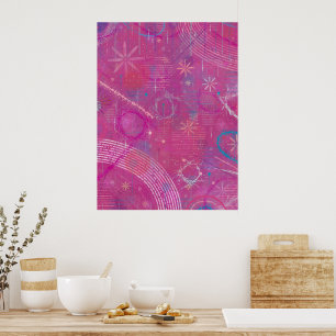 Rosa Träume Abstract Poster