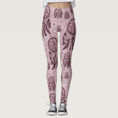 Rosa Träumerei Leggings (Vorderseite)