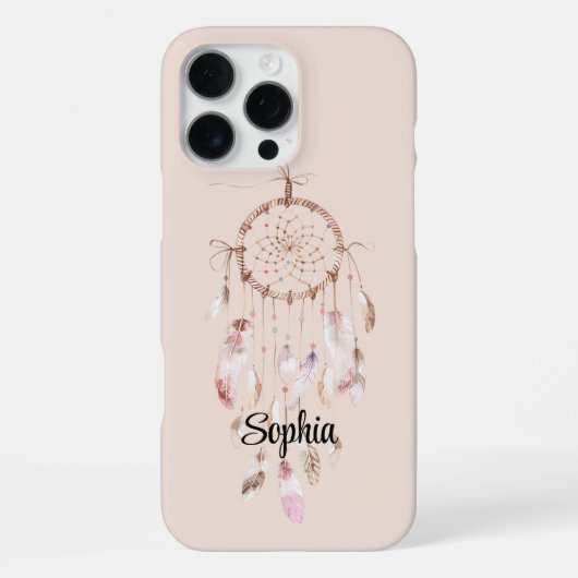 Rosa Traumfänger iPhone Hülle (Rückseite)
