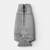 Rosa Tree des Herzens Personalisierte Flasche Cool Flaschenkühler (Rückseite)