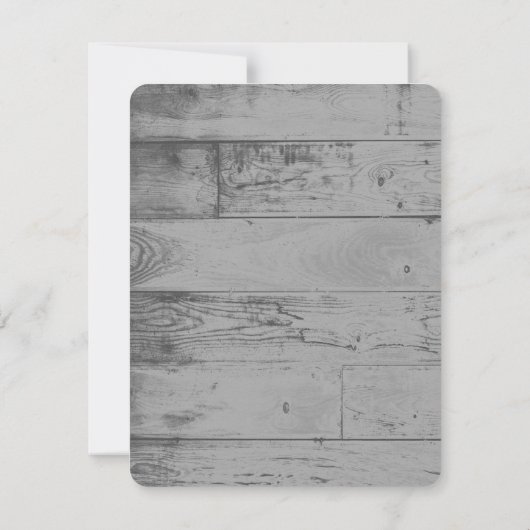 Rosa Tree of Hearts Wedding RSVP Card (Rückseite)