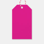 Rosa trendiger moderner minimalistischer Ihr Name Geschenkanhänger (Rückseite)