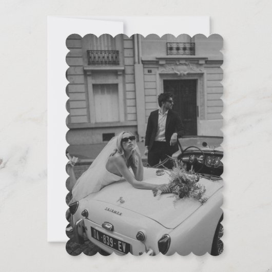 Rosa Trendy Wedding Einladung (Rückseite)