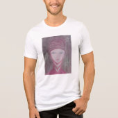 Rosa Tri-Blend Shirt (Vorderseite)