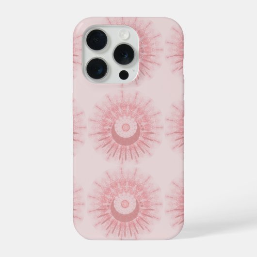 Rosa Tribal Boho Muster Handyhülle iPhone Hülle (Rückseite)