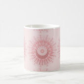 Rosa Tribal Boho Muster Keramik-Kaffeetasse  Kaffeetasse (Mittel)