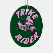 Rosa Trike Reiter Keramikornament (Rechts)