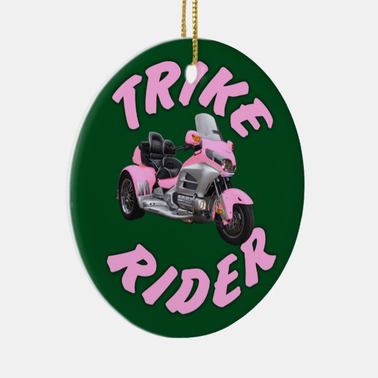 Rosa Trike Reiter Keramikornament (Rechts)